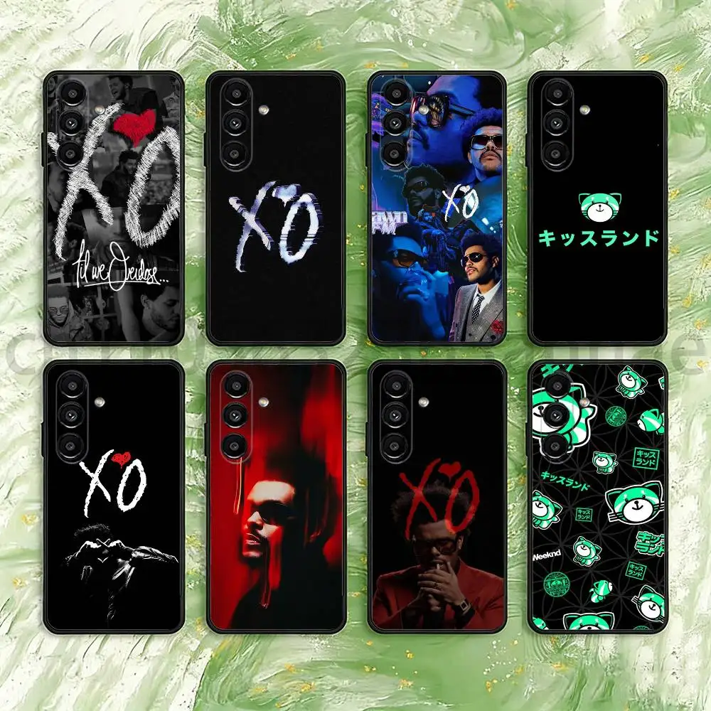 

The W-Weeknd XO Phone Case For Samsung S25,24,23,22,21,S20,Ultra,Plus,FE Black Soft Cover