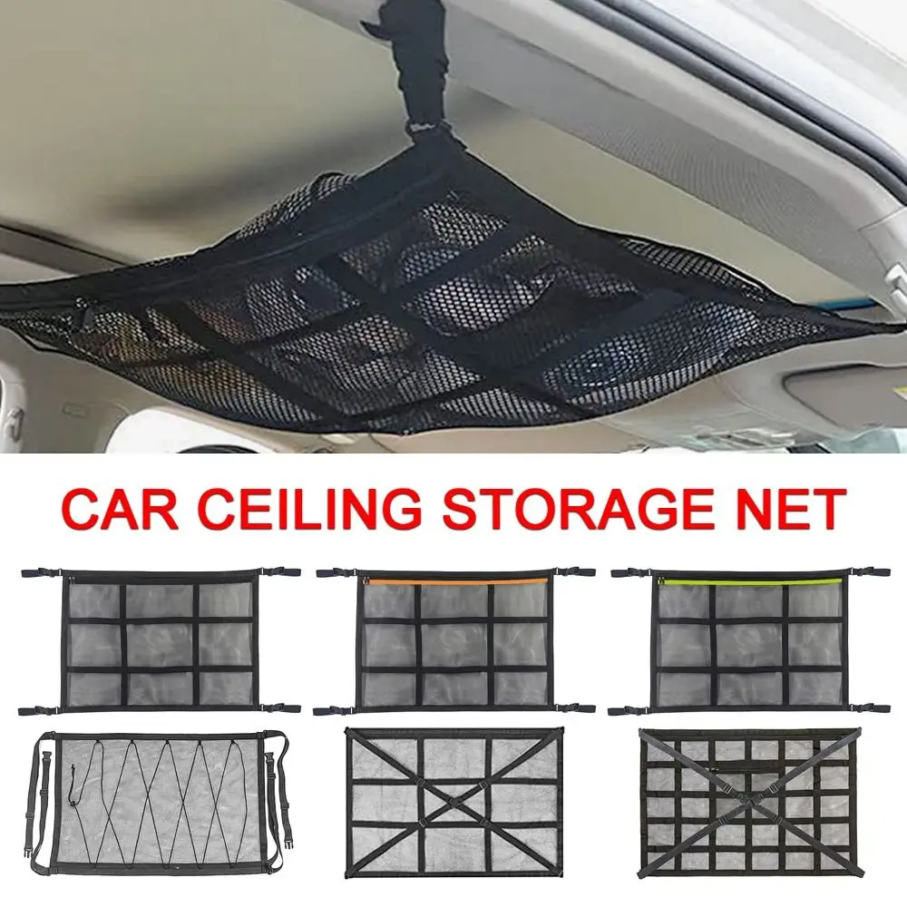 

Bag Car Roof Bag Interior Cargo Net Breathable Campervan Auto Mesh Storage Bag Car Roof Cargo Net Mesh Car Ceiling Storage Net