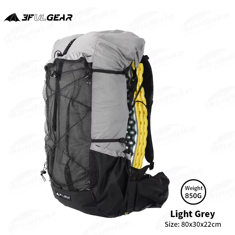 3f Ul Gear Qidian 2.0 Outdoor 40l + 16l Ultralichte Rugzak Lichtgewicht Hoge Capaciteit Tas Waterdichte Camping Bergbeklimmen Tas