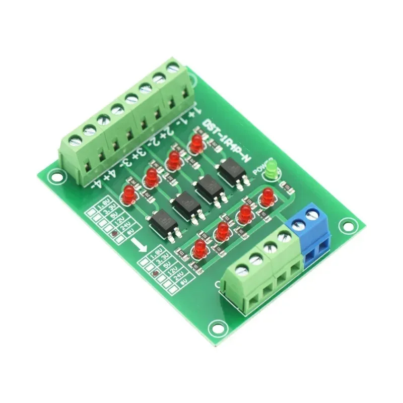 1PCS XY 24V to 5V 4-channel PLC signal converter, electric flat panel, 4-bit arduino optocoupler module