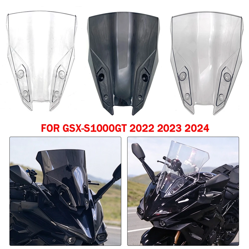 NEW Windshield Windscreen For SUZUKI GSX-S1000 GT GSX-S1000GT 2022-2024 Motorcycle Accessories Wind Deflectors for gsx s1000gt