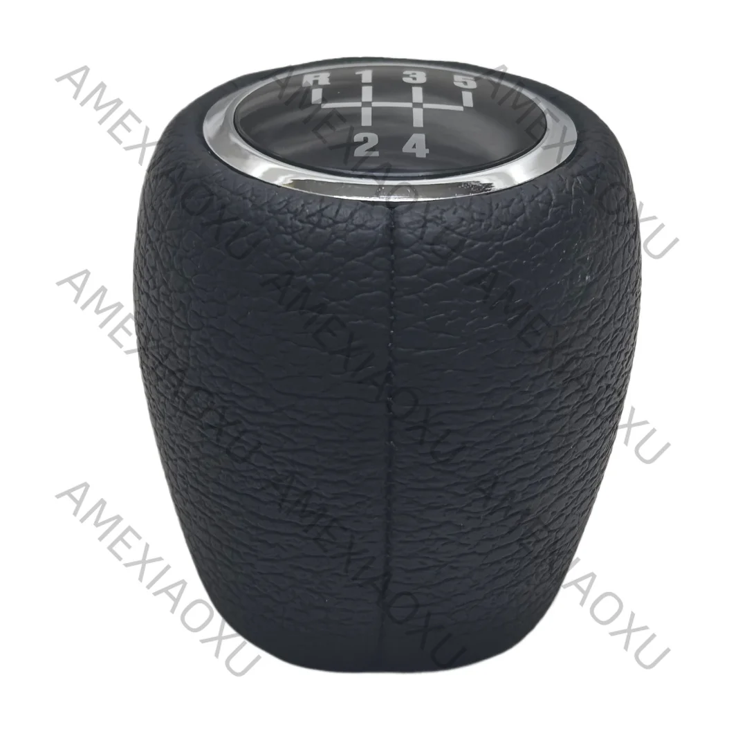 AMEXIAOXU  5 Speed Manual Gear Shift Knob PU Leather Lever Shifter Handball For Opel Vectra C Signum Facelift 2005 2006 2007 200