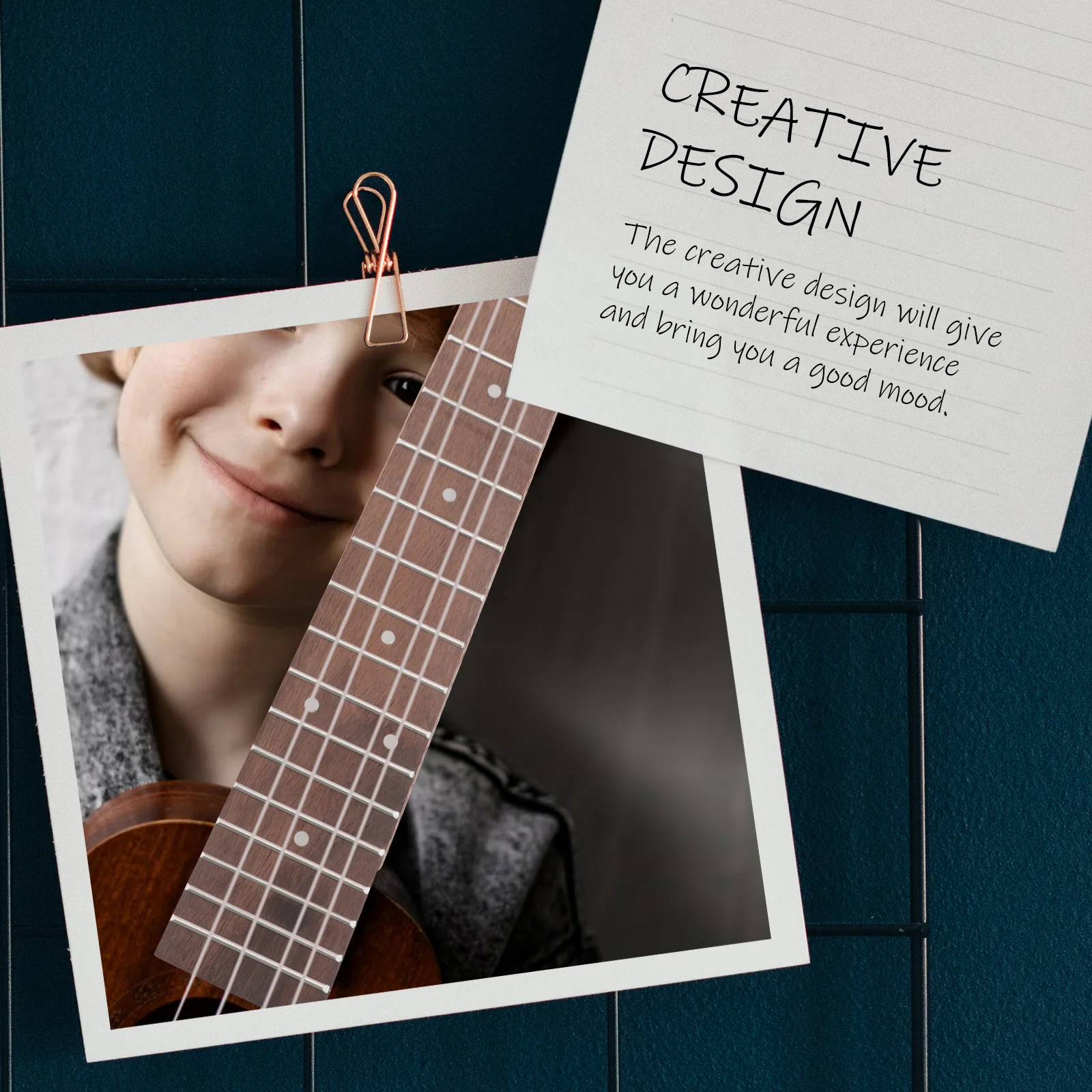 

Wood Ukulele Neck Board Guitar Fretboard Accessory Easy Installation Musical Instrument Parts Great for Friends