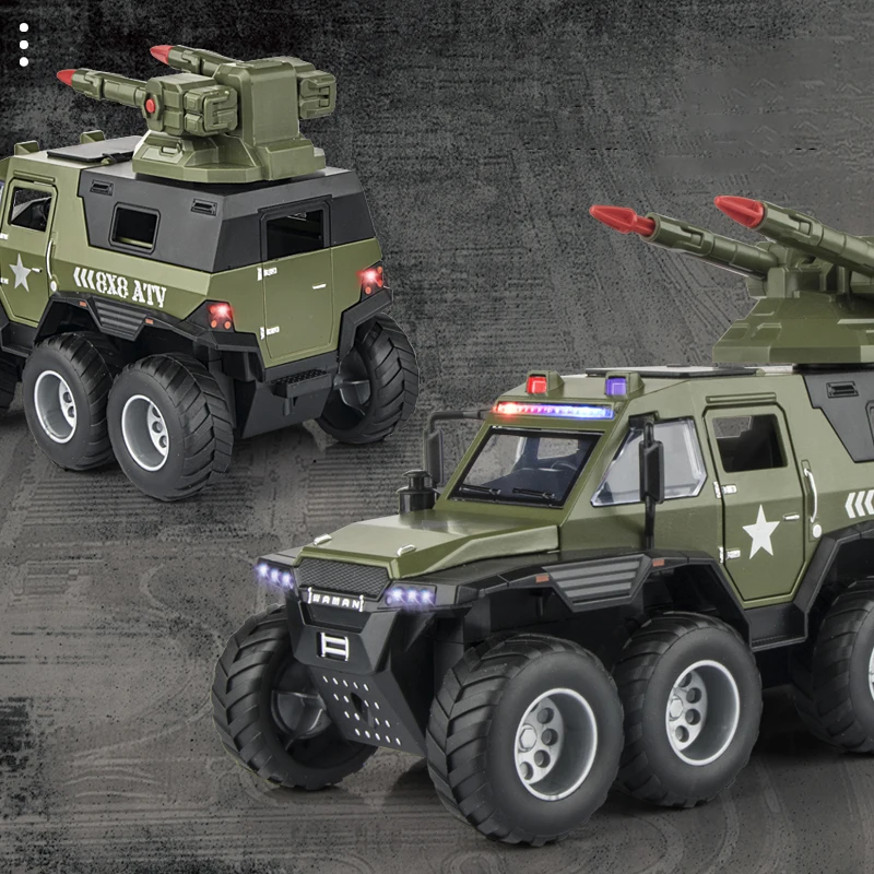 Shaman 1/32 Police Off-road Car Alloy Model Toys Simulation Metal Diecast collectibles removable Sound Light launched Toys Gift