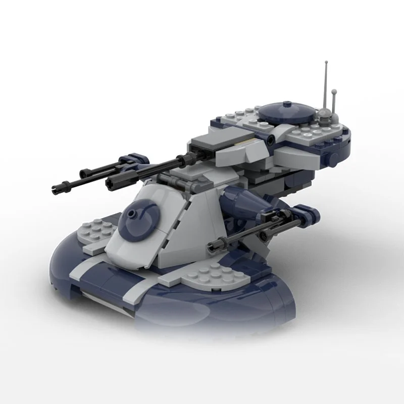 244 pçs moc tanque de assalto blindado redesenhado aat estrela batalha modelo blocos de construção arquitetura brinquedo presentes natal tijolo