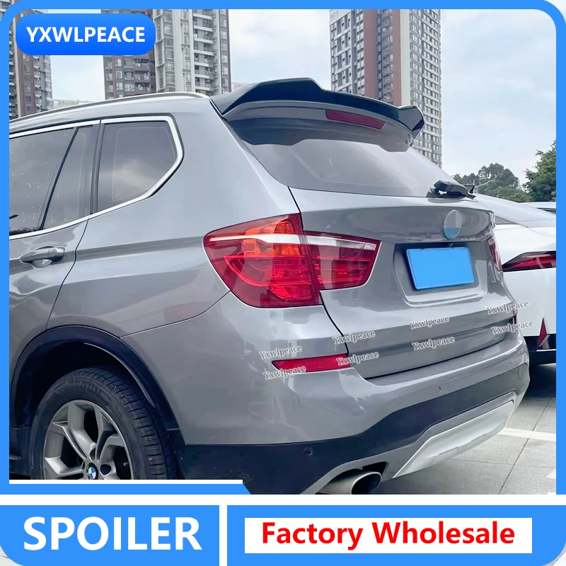 

For BMW F25 X3 Roof Spoiler 2011 2012 2013 2014 2015 2016 2017 ABS Glossy Black Rear Trunk Lip Spoiler Car Accessories