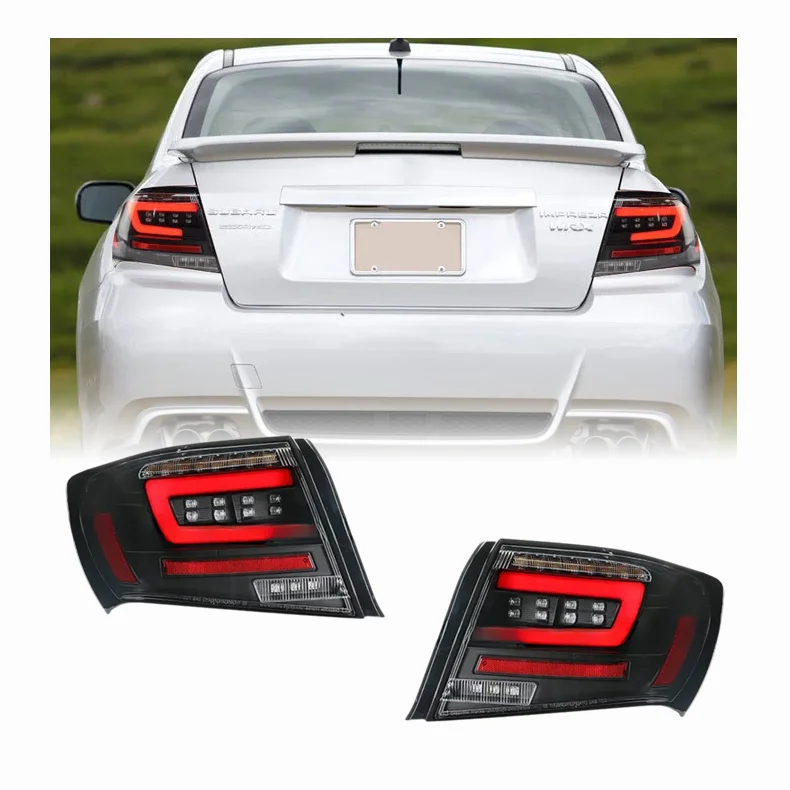 Taillight LED Brake Signal light Tuning Parts Car Rear Lamp Pair Of Car Tail Light Assembly For Subaru WRX 2008-2014