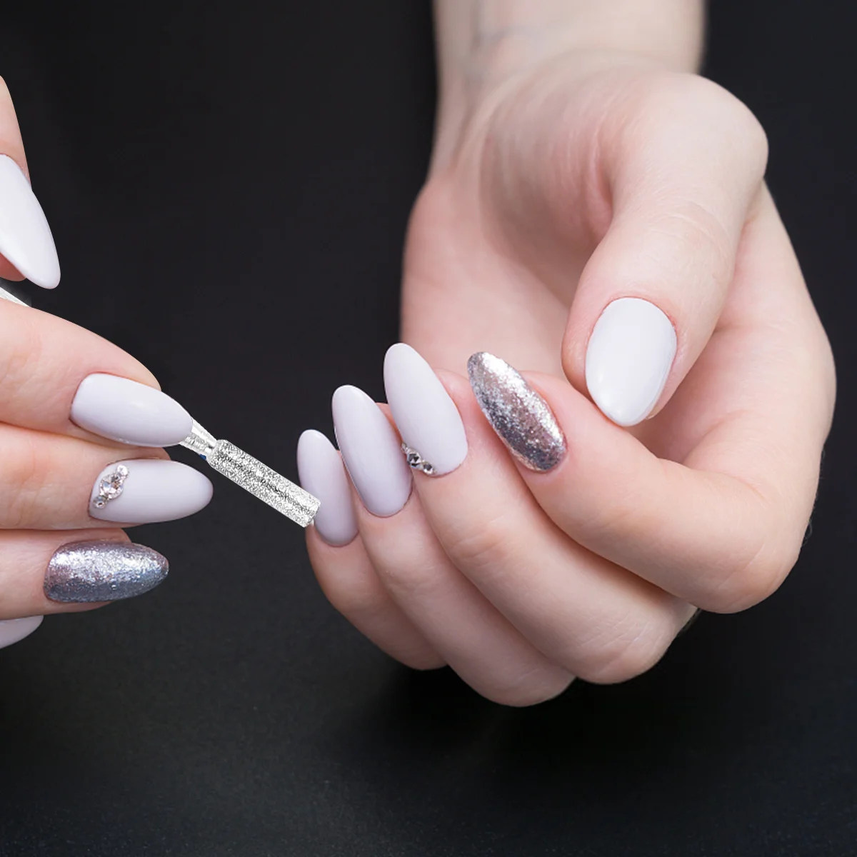 1Set Tungsten Steel Nail Boren Set Premium Materiaal Stevig Professioneel Manicure Tool voor Natuurlijke Kunstnagels Slijpen