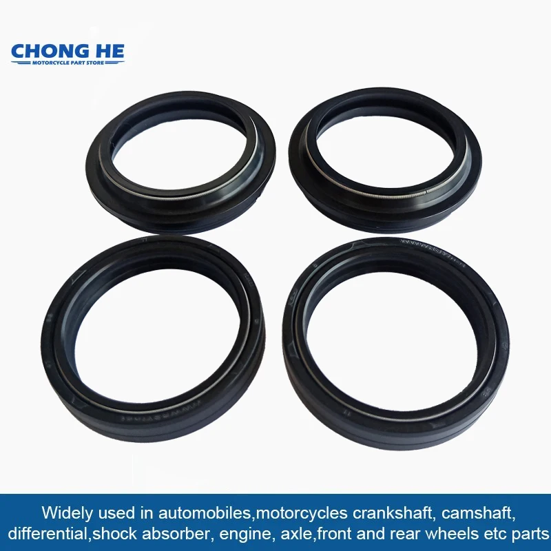 35x48x11 45x57x11 47x58x11 43x53x11 40x52x8 41x53x8 41x53x11 50x63x11 50 63 mm Front Fork Suspension Damper Oil Seal Dust Cover