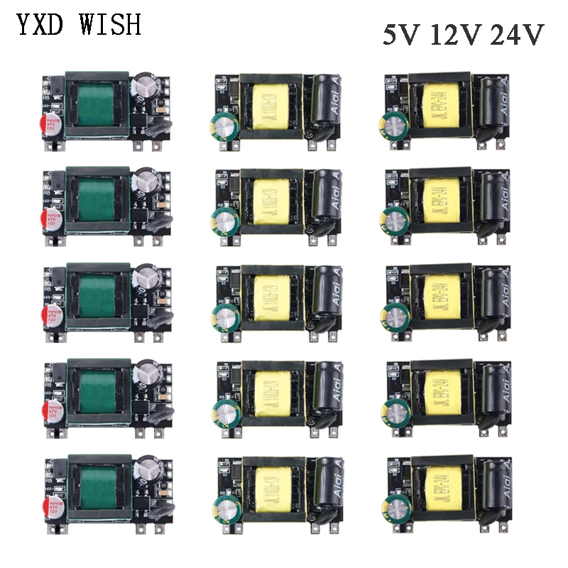 AC-DC 5V 2000mA 12V 1000mA 24V 500mA 10W Precision Buck Converter AC 220V to 5V 12V DC Step down Transformer Power Supply Module