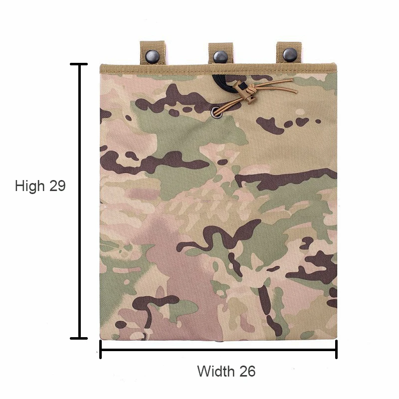 Outdoor Tactical Large Recycle Pouch Mountaineering Multifunctional Sundries Storage Tool Pouch Camouflage Waist Bag