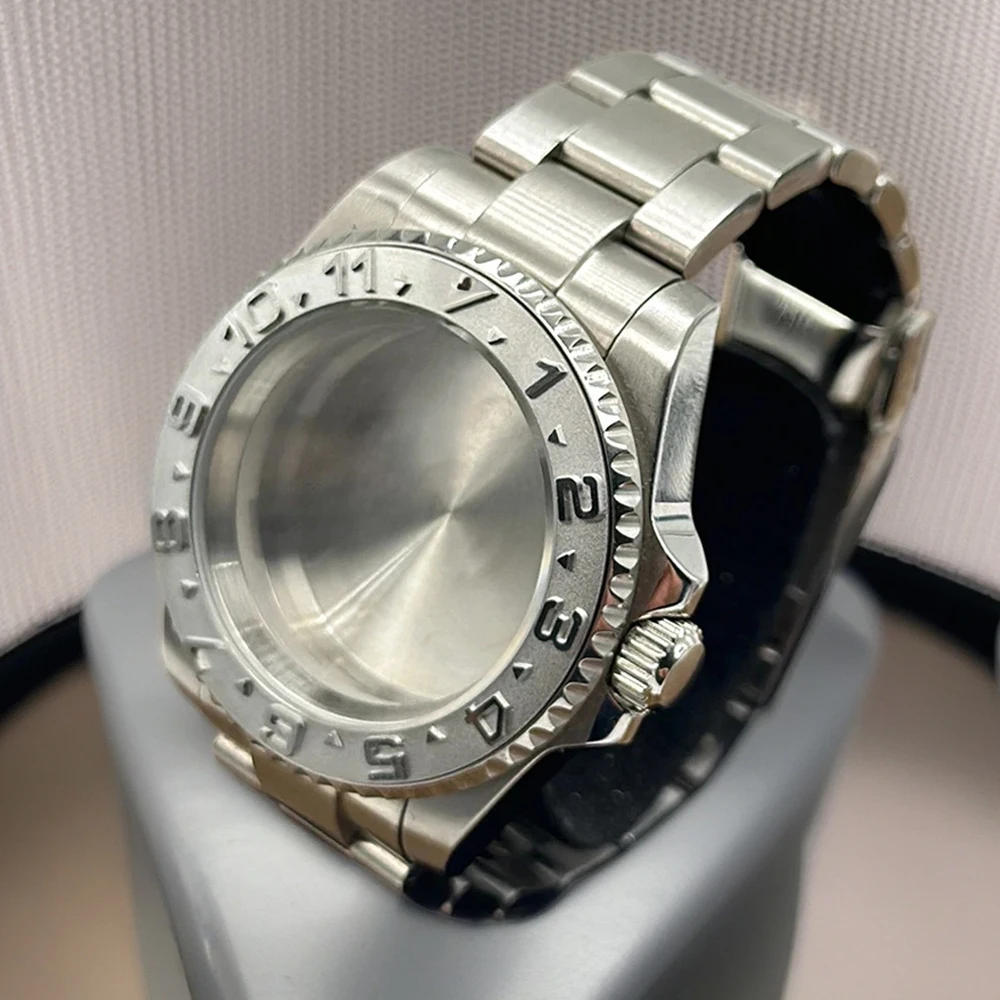 NH34 NH35 NH36 NH70 NH72 8215 Sub Diving Watch Case Jubilee Band BGW9 Blue Bezel 100M Waterproof 120 Clicks