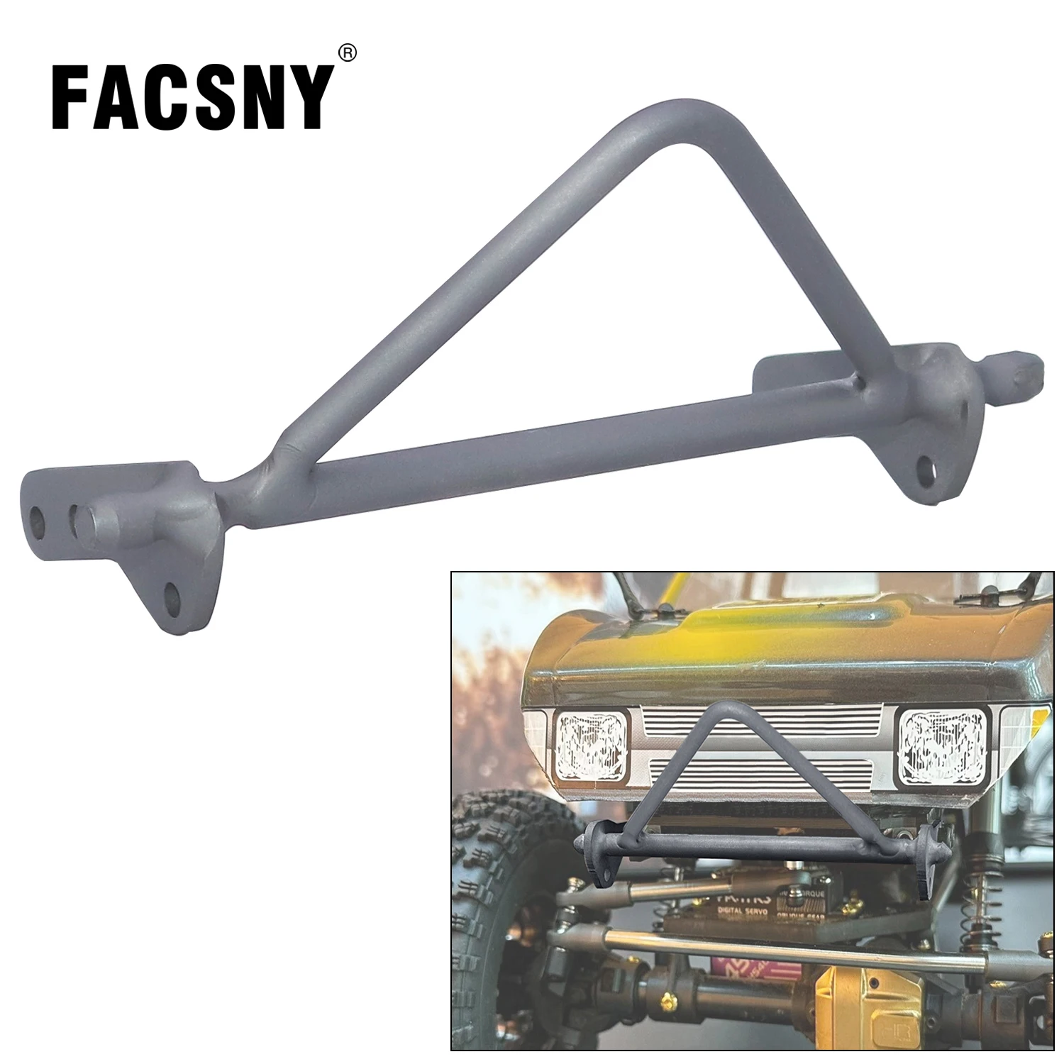 Titanyum Alaşımlı Ön Tampon Boğa Çubukları 1/10 RC Paletli Şasi LCG Vanquish F10 VS4-10 Phoenix El Kaynak Yükseltme Parçaları