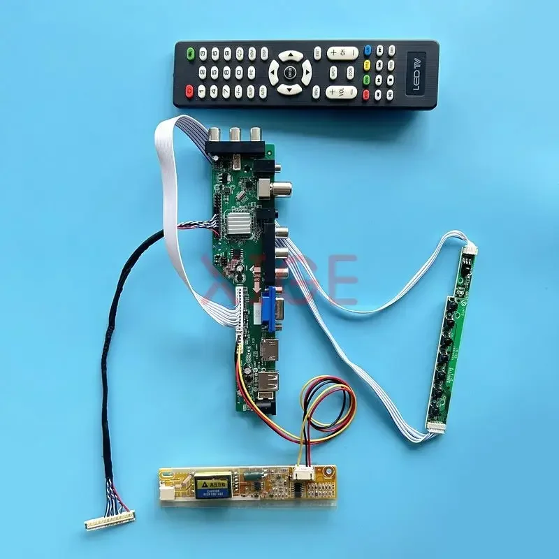 

Controller Board Fit B150XG01 B150XG02 B150XG05 B150XG07 Kit DVB Digital LVDS-30Pin USB+HDMI+VGA+AV+IR LCD Screen 1CCFL 1024*768