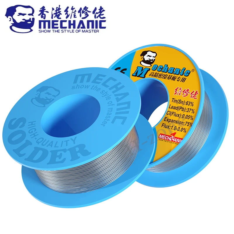 MECHANIC TY-V866 40g Mild Rosin Core 183℃ Melting Point 0.2-0.8mm High Purity Environmental Solder Wire Welding Flux Iron Cable