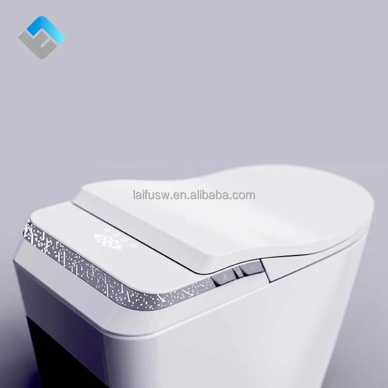 Ceramic AI Touchless Flush Sensor Smart Intelligent Toilet Automatic Electric WC Bidet S-Trap Drainage Remote for Bathroom
