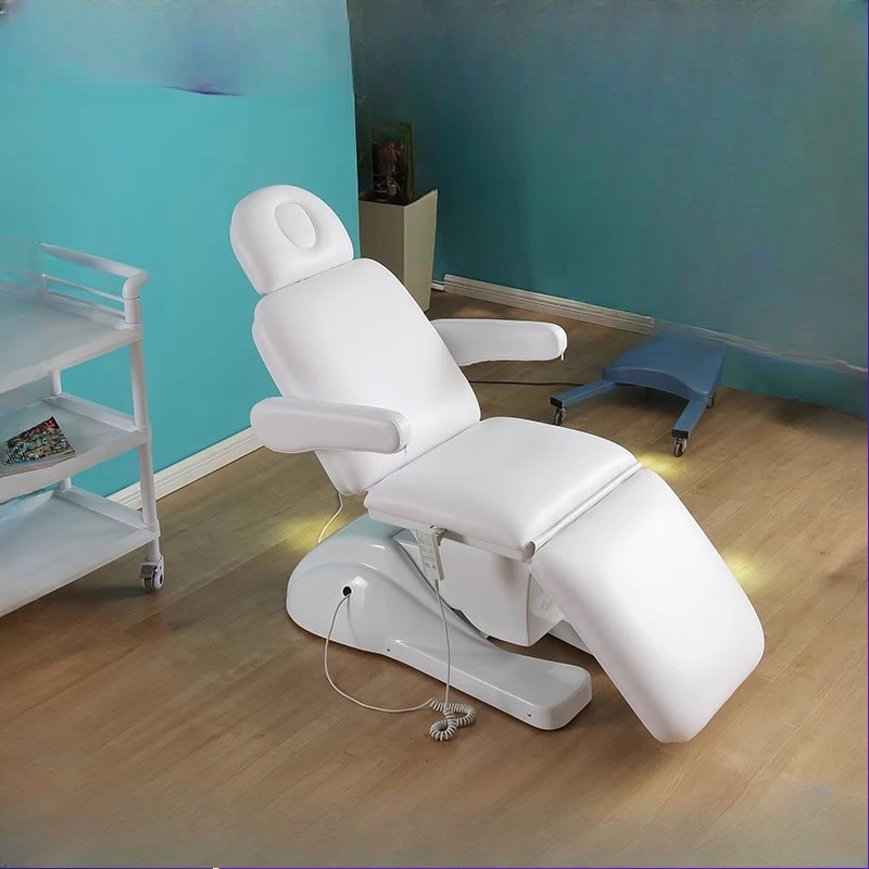 

Dental Electric Massage Tables Face Knead Acupuncture Iron Massage Tables Lift PU Leather Furniture Table De Massage MHAMC