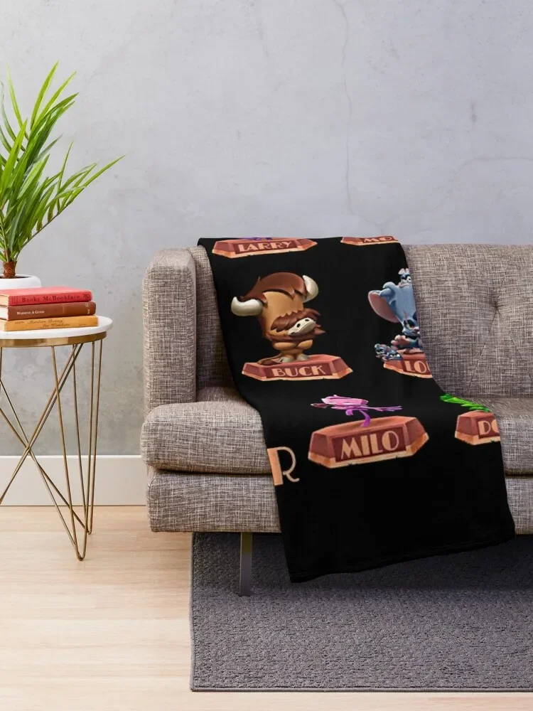 People Call Me Zooba Battle Arena Royale Characters N 02 Zoo Gift For Fans Throw Blanket Hairy Decorative Sofa Blankets