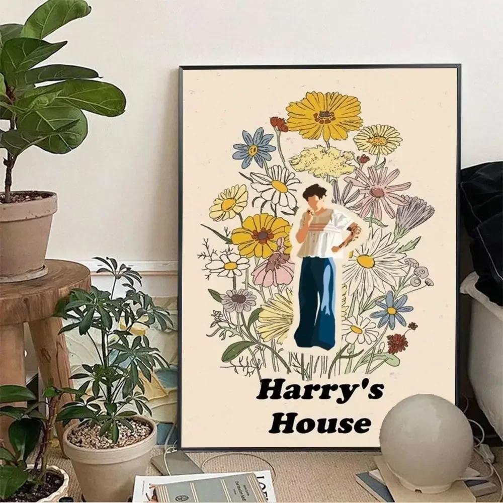 Singer Poster Paper Print Home Living Room Bedroom Bar Restaurant Cafe Art Harris Styles Lyrics Art Poster Painting Decoration