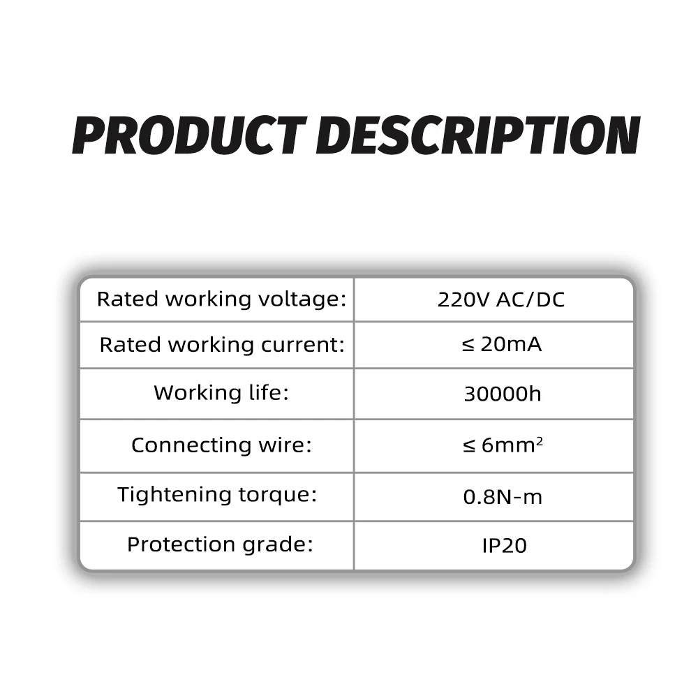 Din Rail Mount LED Signal Lamp Series AC/DC 24V 220V Indicating Pilot Lights JD9 Multi Color