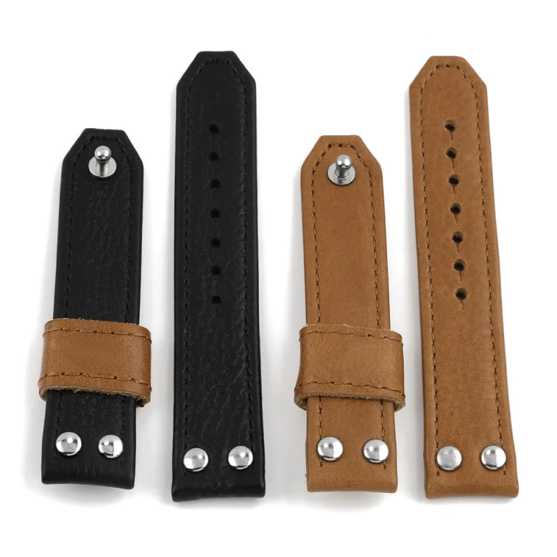 

Universal Leather Strap for Men and Women Watch Band Crazy Horse Leather Quick Release Watchband Watch Bracelet Smart20mm