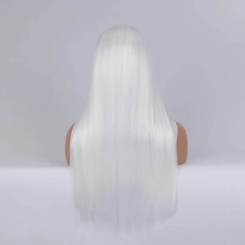 Lange gerade Cosplay-Perücke mit Mittelteil, Frau, Anime, Ombre, Hallowmas, Lolita, synthetische Perücke, rosa, rot, hitzebeständiges Haar – Detail 21