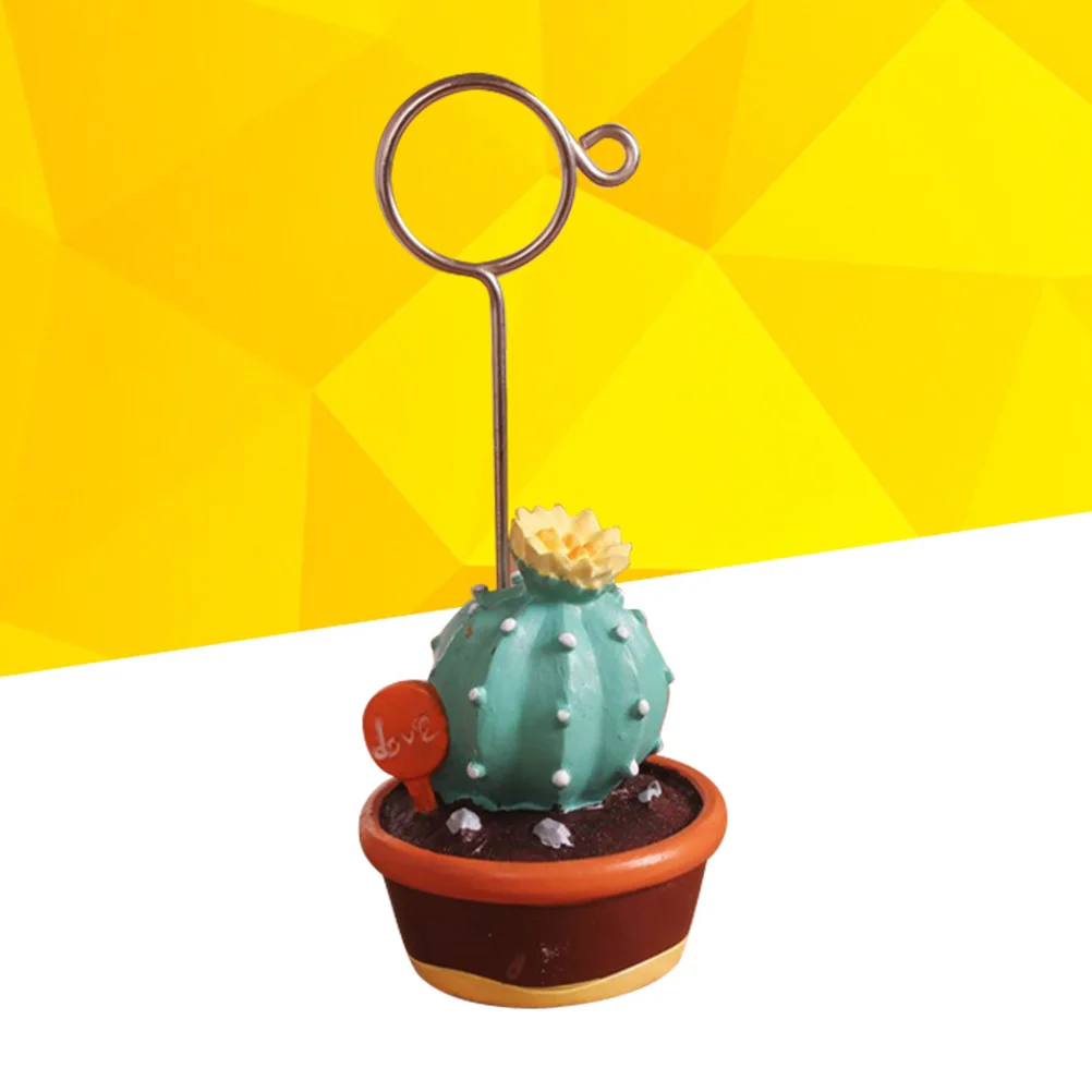 

Succulent Plants Microlandschaft Memo Clip Cactus Desktop Photo Note Holder for Office Home Decorative Notes Cards