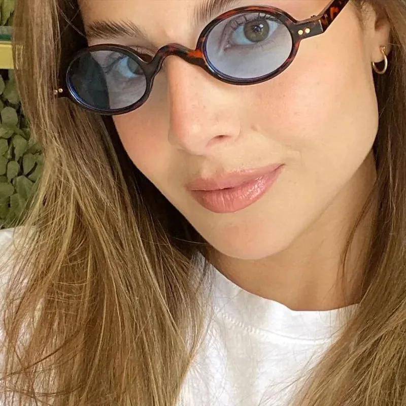 

New Cat Eye Oval Sun Glasses Women Oval Sunglasses Retro Style Glasses Outdoor Leisure Decorative Glasses