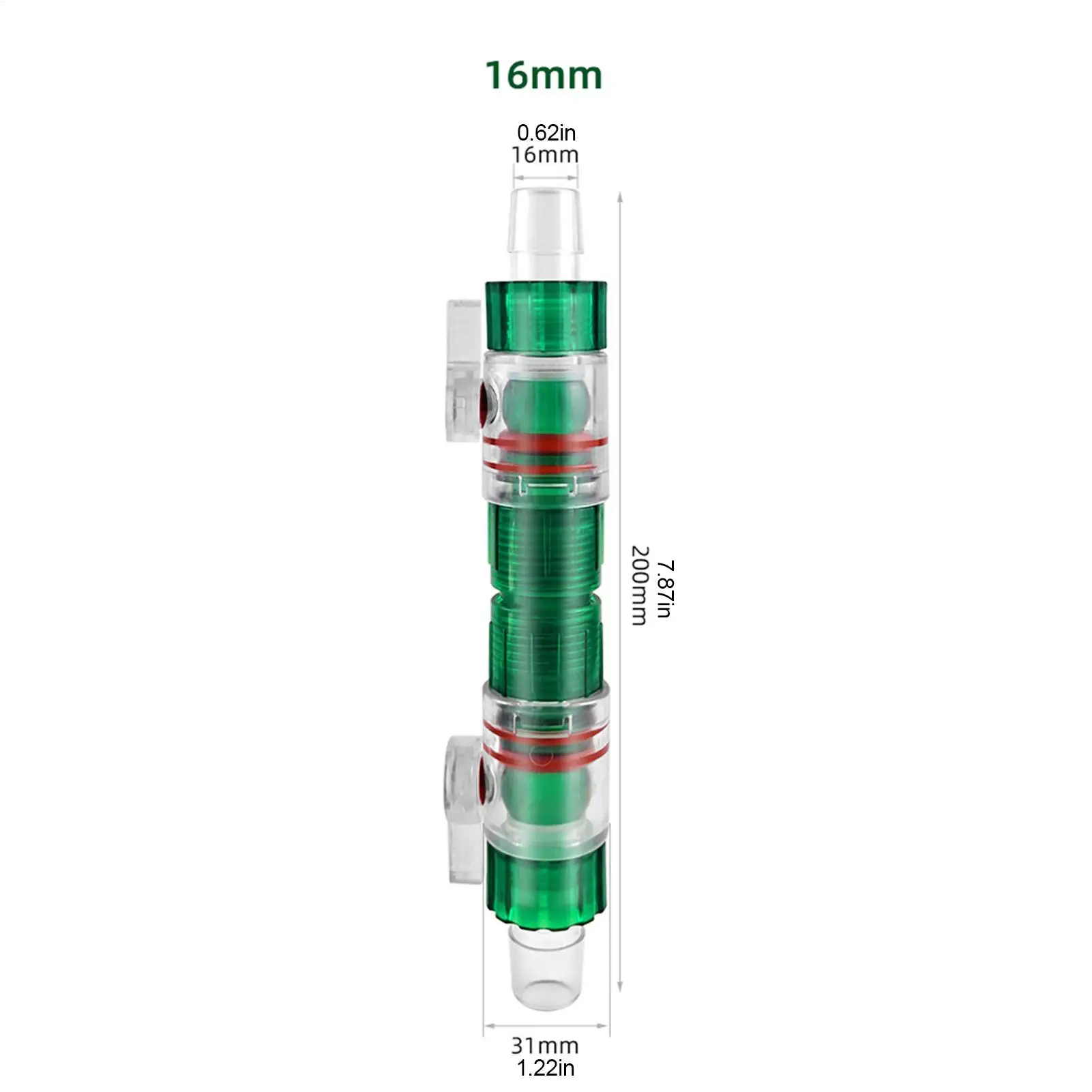 Aquariumfilter Wasserventil Schlauch 12/16mm Durchflussregler Doppelhahn Schnellverschluss-Verbinder Aquariumfilter Ersatzzubehör – Detail 12