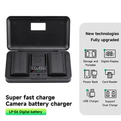 LP-E6 LP-E6N E6 Battery for Canon EOS R5C R5 R6 R 5D Mark IV 5D Mark III 5D Mark II 6D Mark II 7D Mark II 5DS 5DS R 80D 70D 60D