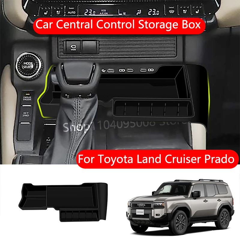 

LHD For Toyota Land Cruiser 250 Prado LC250 2024 2025 ABS Upgrade Car Center console Storage Box Cover Interior Accessories