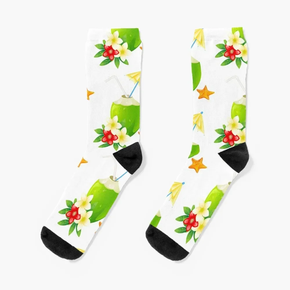 Coconut water best fashion desugns Socks sports stockings custom sports sheer Men's Socks Luxury Women's