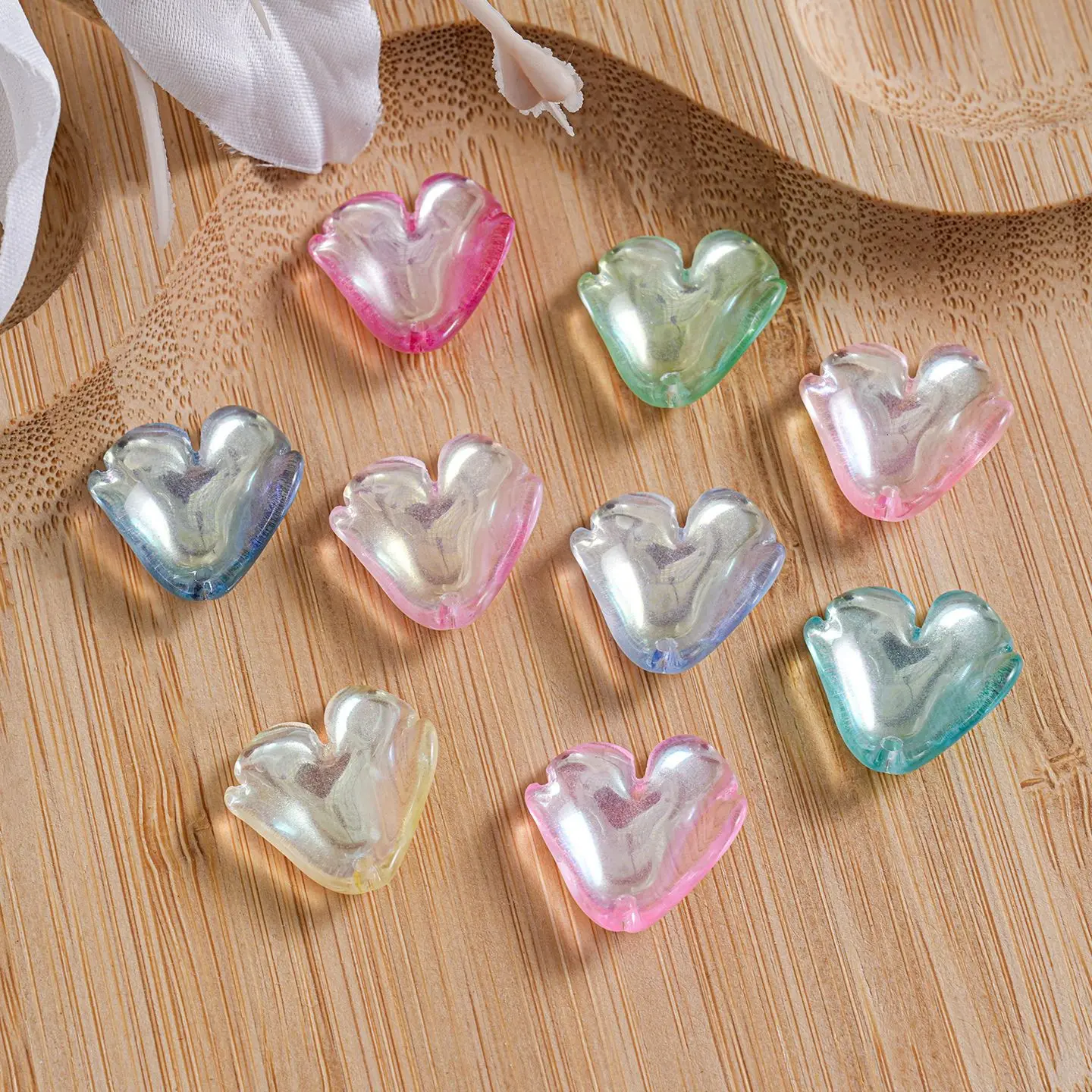 

IDY ювелирные изделия лепестки цветов розы форма акриловый пластик ожерелье серьги кулон подвески орнамент аксессуар 19*20 мм 200 шт.