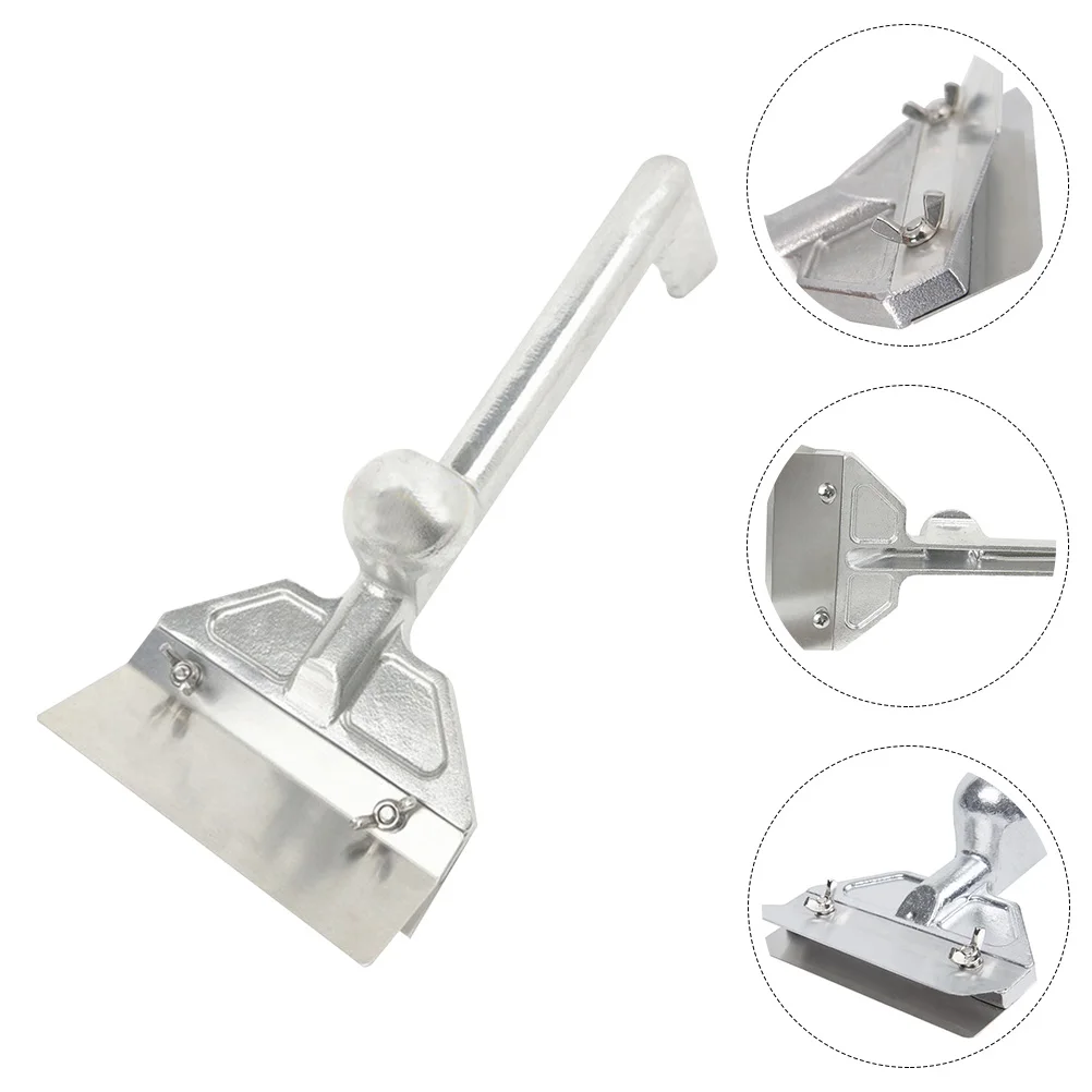 

Bot Stainless Steel Blade Scraper Griddle Cleaning Frying Pan Spatula Silver 420