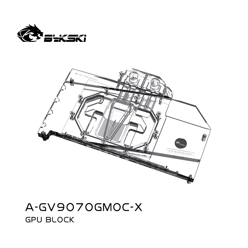 Bykski GPU bloque uso para GIGABYTE RX9070XT GAMING OC 16G tarjeta de vídeo refrigeración por agua/cubierta completa/radiador de cobre A-GV9070GMOC-X