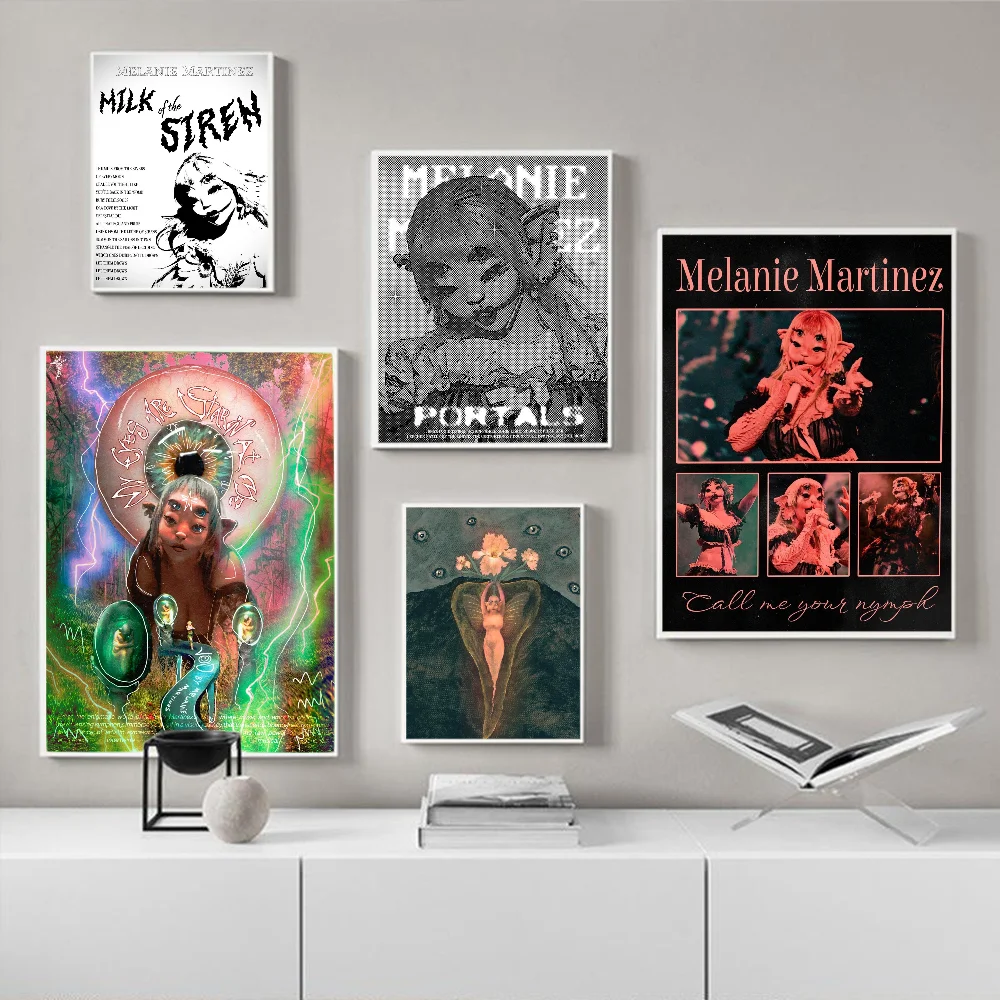 M-Melanie-M-Martinez art Self-adhesive Art Poster Whitepaper Prints Posters Artwork Home Decor