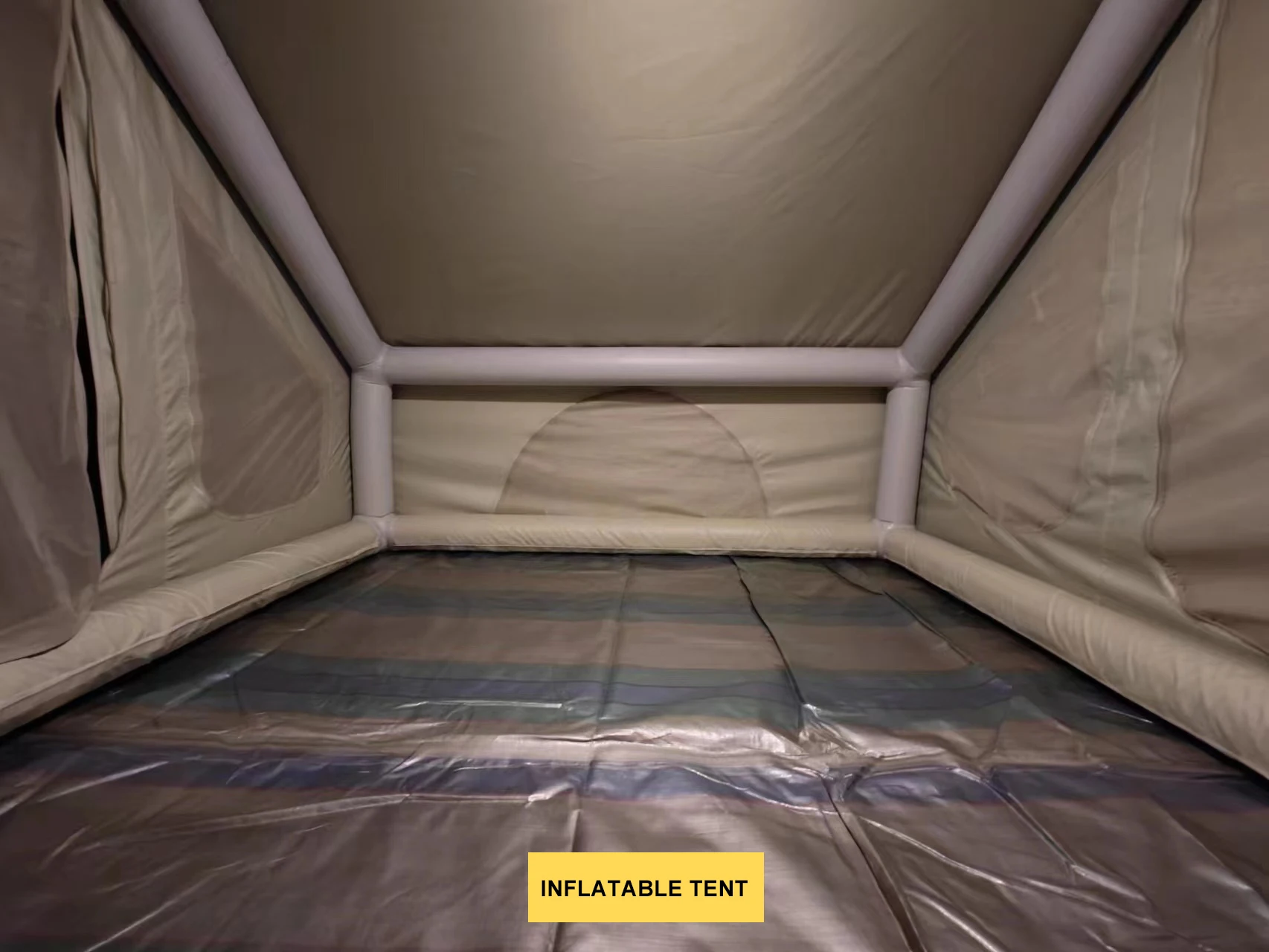 Outdoor Large Family Camping Tent Waterproof Outdoor Canvas Air Cotton Glamping Inflatable Camping Tent