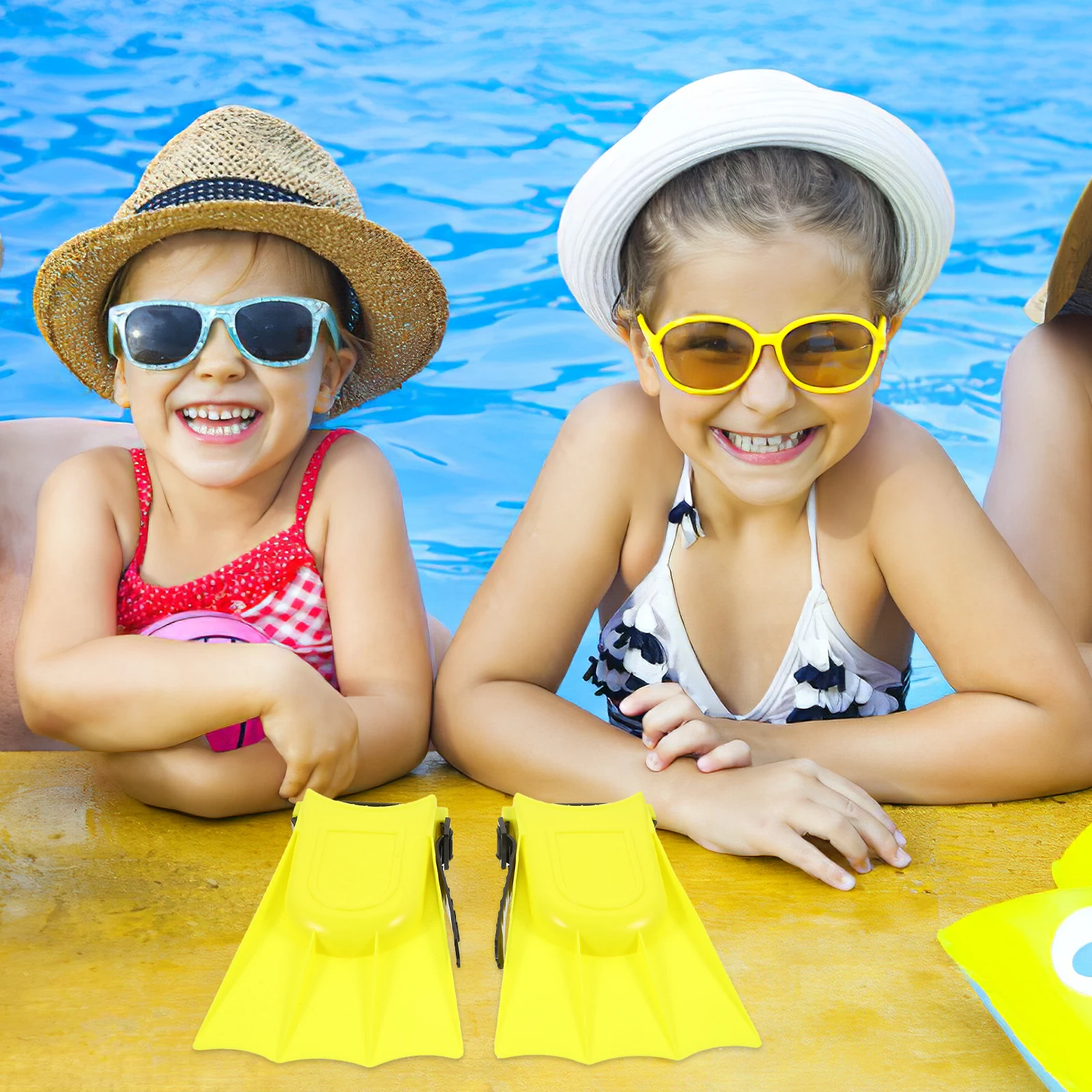 

1pcs Diving Fins Flipper for Snorkeling Swimming Training Adults Kids 25-30cm Yellow Comfortable Soft Flippers Lightweight Water