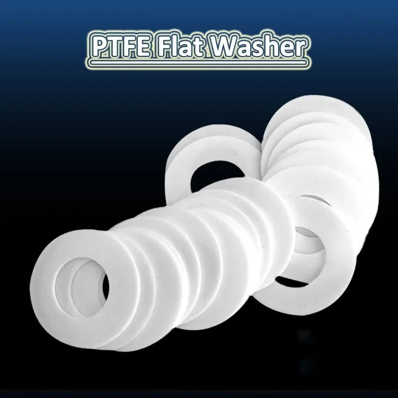 polytetrafluoroethylene Washer PTFE Gasket Flat Flange Pressure Gauge sealing Washer DN25DN50-DN300