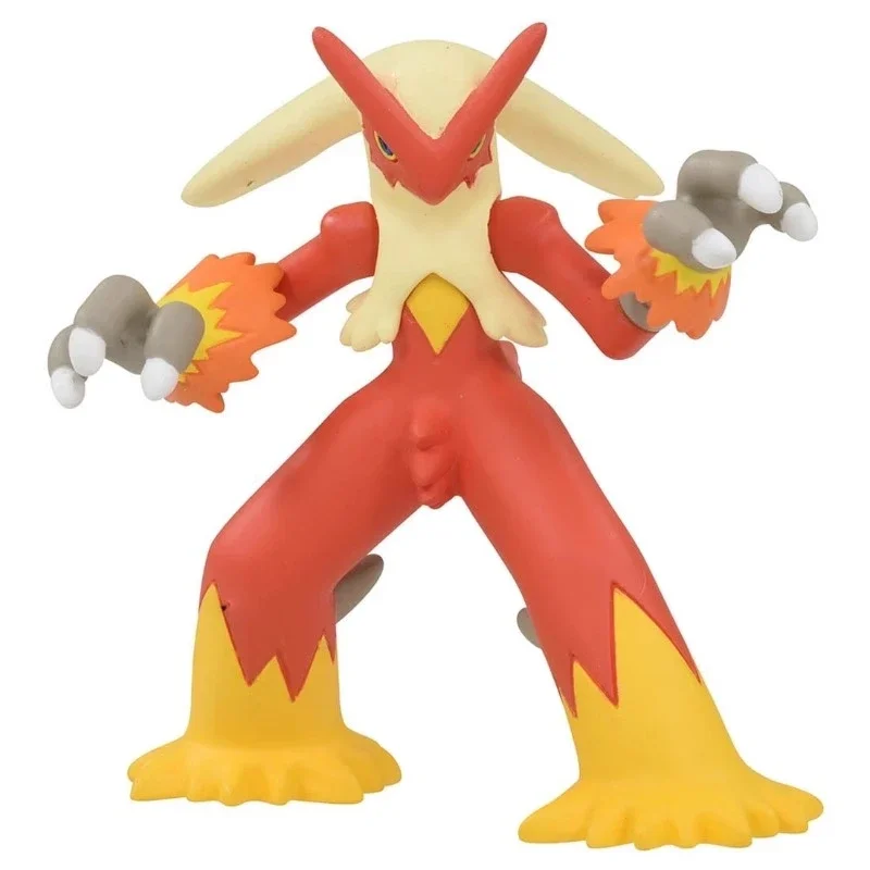 TAKARA TOMY Pokemon Blaziken Model Anime Miniature Figure Game Character Doll Children's Toy Collection Ornament Christmas Gift