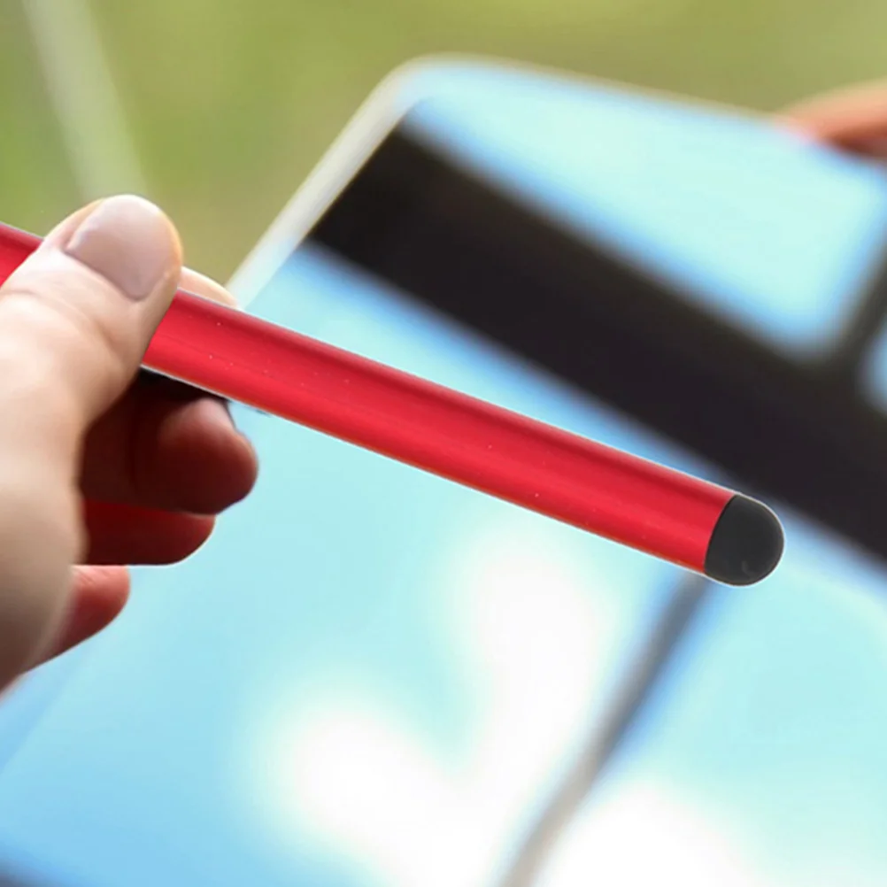 

16pcs Stylus Set Tablet Writing Aluminum Alloy Soft Rubber Tip Universal Capacitive Screen Touch Pen Black Red