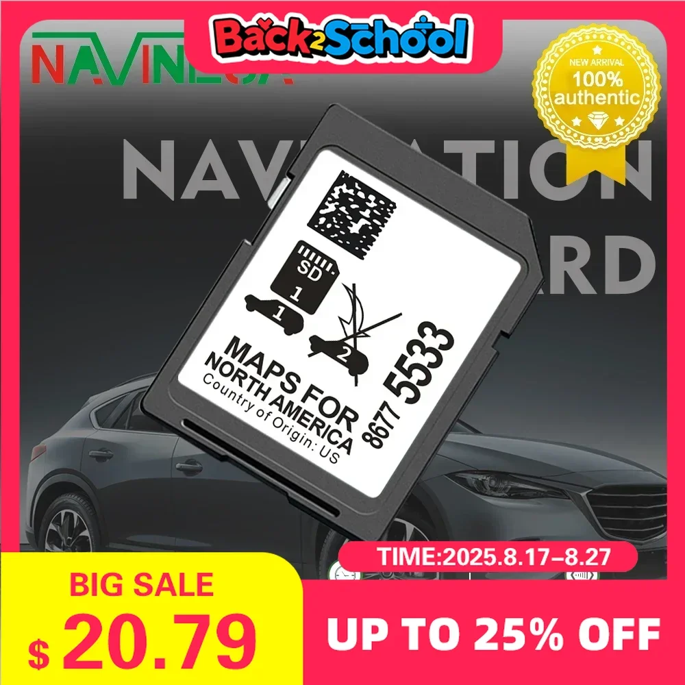 

for Cadillac Chevrolet GMC Vehicle 2023 GPS Newest Version Navigation SD Card Update USA CAN MEX Maps for GM 8677-5533