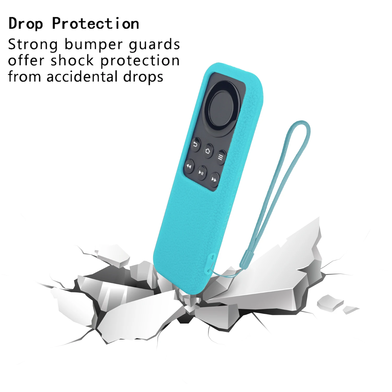 Funda de silicona apta para reproductor Amazon Fire TV Stick CV98LM YMX-01 Protector a prueba de polvo cubierta protectora duradera a prueba de golpes