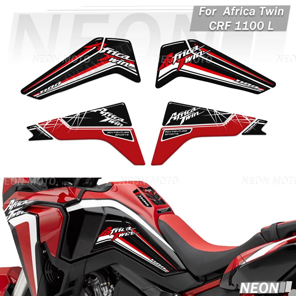 

For AFRICA TWIN CRF1100 CRF 1100 L ADVENTURE SPORT Motorcycle Stickers Tank Pad AfricaTwin Protector Decal Kit 2019-2021