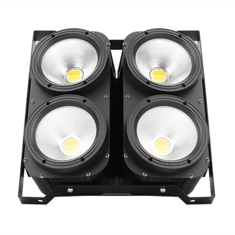 led dmx stage blackout light iluminacao branca quente e fria venda olhos 400w cob 4x100w 01