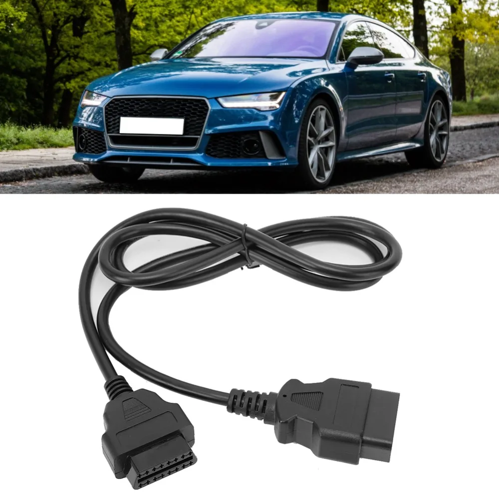 Durable ABS OBD2 Extension Cable 16 Pin Universal OBD2 Diagnostic Tool 1.5 Meter Car Scanner Extension Cord Auto Shop
