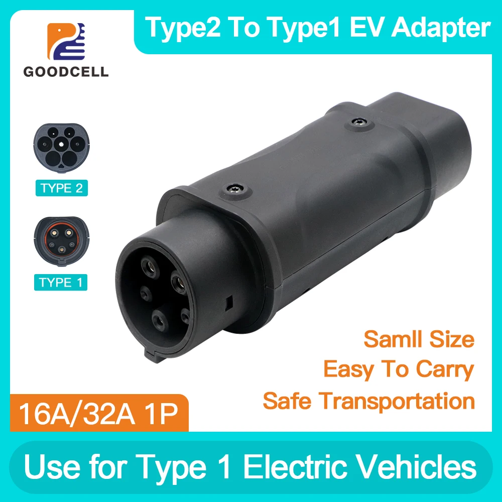 

16/32A SAE J1772 EV Charger Converter Adapter Type 2 to GBT EV Charger Adaptor for type 1 GBT Electric Car