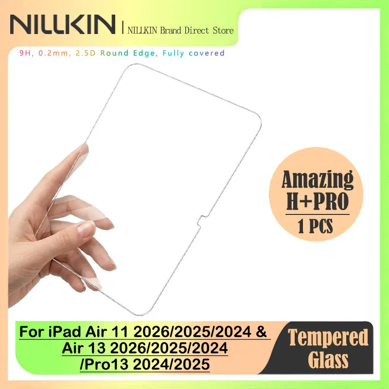For iPad Air 11 & Air 13/Pro 13 NILLKIN H+PRO Easy Install Dust-Free Applicator Anti-Explosion Tempered Glass Screen Protector