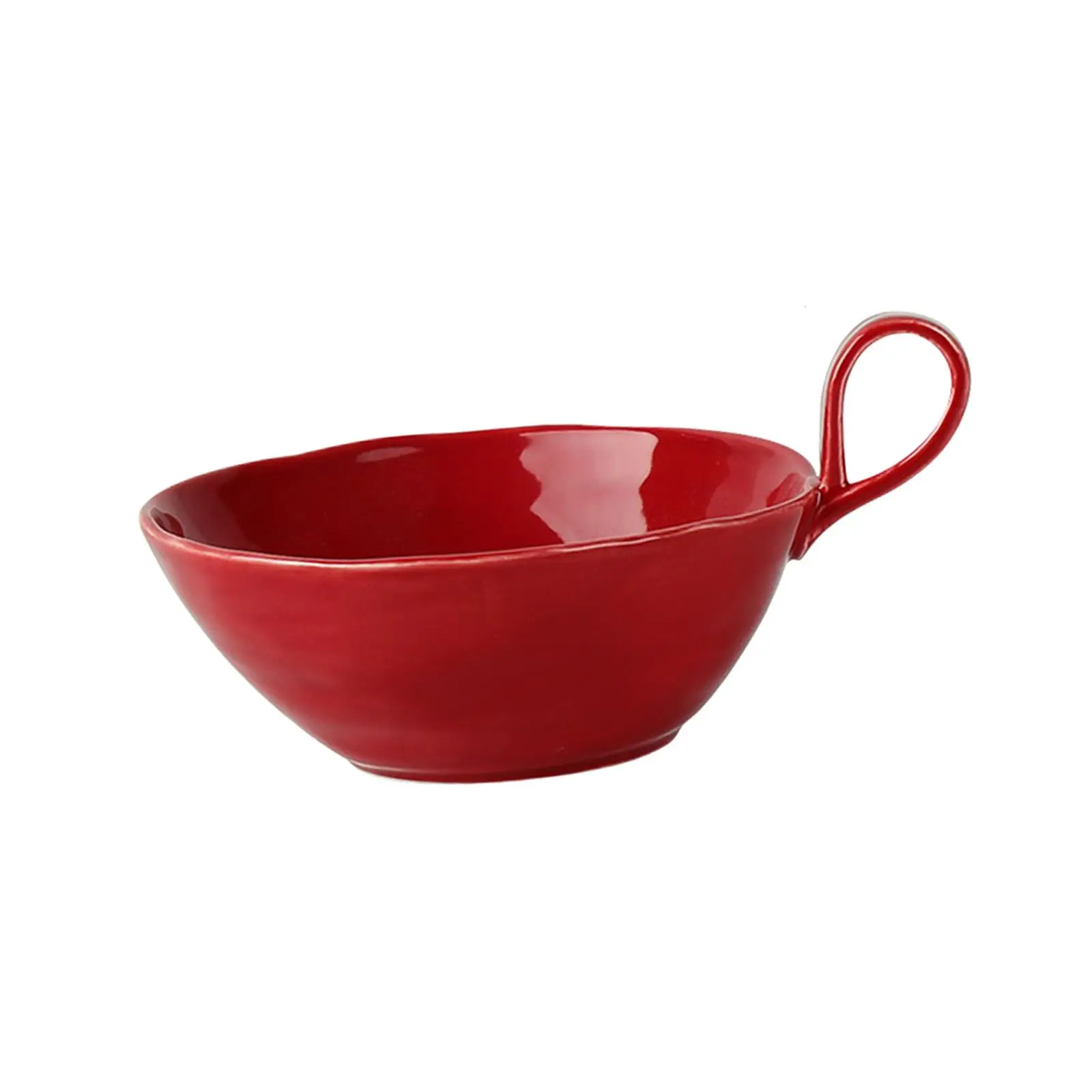 Versatile Ceramic Mixing Bowl with Handle for Salads Baking and Marinating Meals