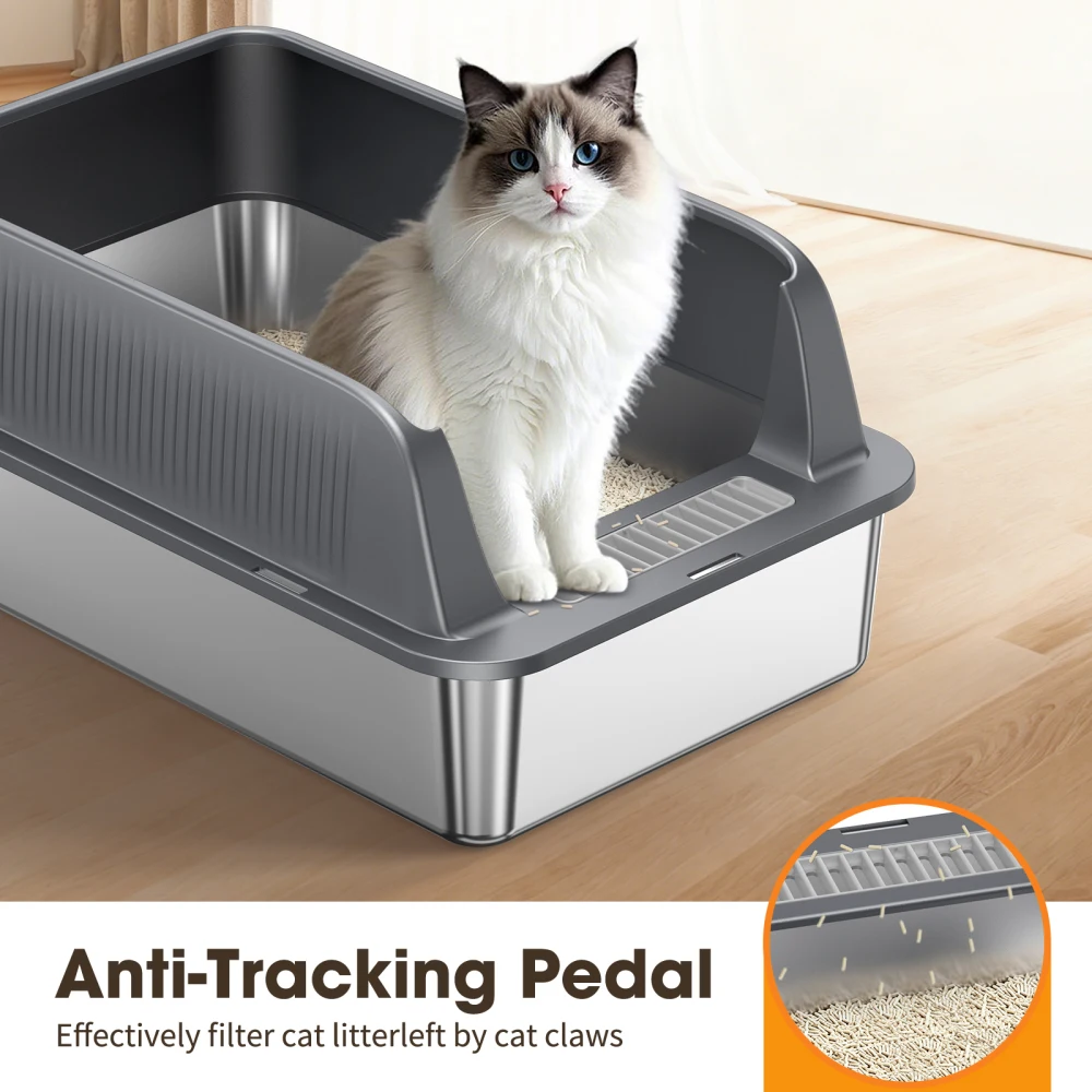 Ye STAINLESS STEEL CAT LITTER BOX